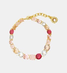 Bracelet fin rang de pierres La Diamantine dégradé de rose Les Néréides