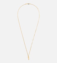 Collier Martelé Doré Pendentif "1" unisexe en Laiton AMI Paris