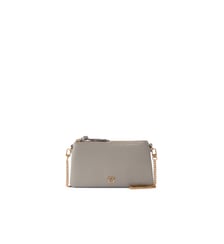 Petit sac à bandoulière mini double bag en cuir Pinko