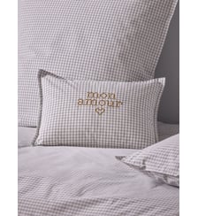 Housse de coussin petits carreaux brodée Cyrillus