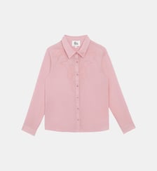 Chemisier manches longues col chemise uni CHAWIE La Petite Etoile