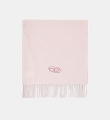 Écharpe en mélange de laine à bords frangés Diesel