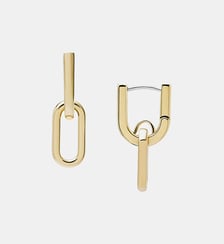 Boucles d'oreille dormeuses Fossil