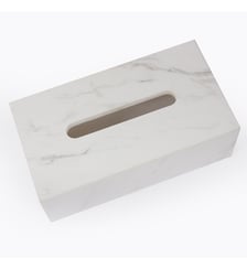 Boite mouchoirs - Marbre blanc Bath Bazaar
