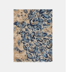 Foulard lailey 100% laine - Motif ethnique Caroll
