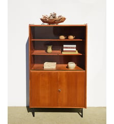 Vitrine vintage en bois Victoria N°1340- Produit chiné Debongout