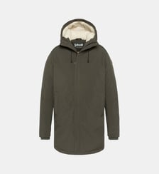 Parka noire multipoches à capuche Schott