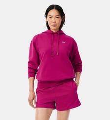 Sweatshirt à capuche oversize molleton Lacoste