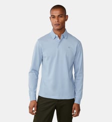 Polo À Manches Longues Mercerisé Coupe Regular Hackett London