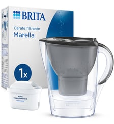 Carafe filtrante Marella graphite + 1 cartouche Maxtra Pro Brita