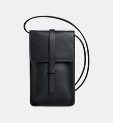 Smartphone Bag Léonore cuir sable Ines de la Fressange Paris