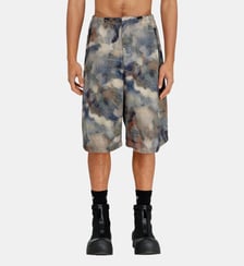 Bermuda fluides à imprimé camouflage intégral Diesel
