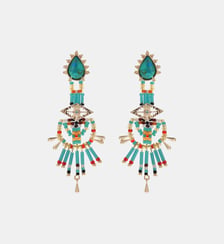 Boucles d'oreilles pendantes de perles HALBA Hipanema