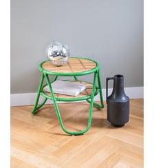 Table d'appoint en bambou Francine N°308- Produit chiné Debongout