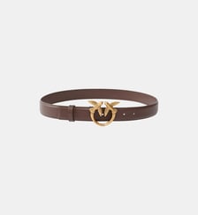 Ceinture love birds en cuir 3cm Pinko
