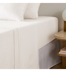 Drap plat uni en satin de coton, 153 fils La Redoute Interieurs