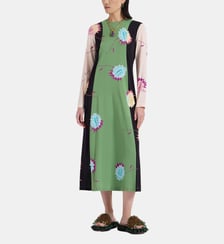 Robe Long Sleeve Swing Derby Placée Multicolor La DoubleJ