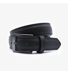 Ceinture en cuir avec surpiqûre ton sur ton Serge Blanco