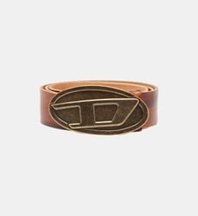 Ceinture de 4 cm en cuir ciré Diesel