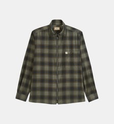Surchemise zippée en velours côtelé tartan Serge Blanco
