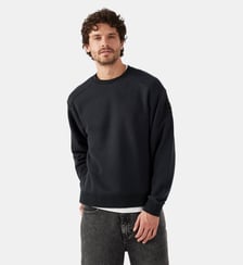 Sweat bimatière col rond Alphonse Jott