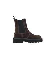 Bottines chelsea en suède Maje