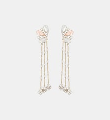 Boucles d'oreilles bijou strass Rabanne