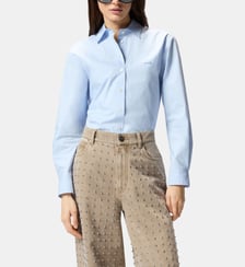 Chemise boxy en popeline Pinko