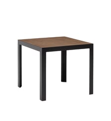 Table D'Appoint  Plateau en enduit effet béton et piètement métal noir Madura