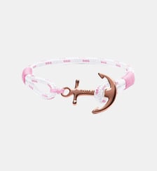 Bracelet cordon Pearl pink Doré rose TM017-PAR Tom Hope