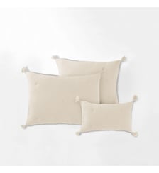 Housse de coussin matelassée gaze de coton La Redoute Interieurs