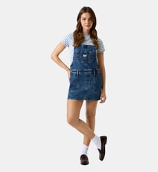 Robe salopette droite denim Guess Jeans