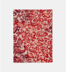 Foulard lailey 100% laine - Motif ethnique Caroll