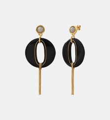 Boucles d'oreilles tiges percées   doré à l'or fin - Masseria Satellite