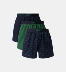 Lot de 3 caleçons popeline de coton Lacoste