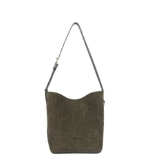 Petit sac seau Suède Exo en cuir Lancaster