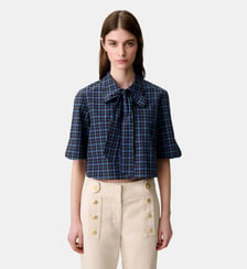 Chemise carreaux lavallière Claudie Pierlot
