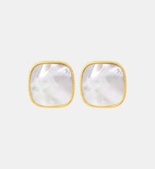Boucles d'oreilles clips   doré à l'or fin - Ashanti Satellite
