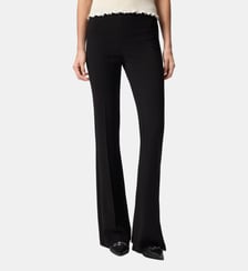 Pantalon évasé à pli marqué Pinko