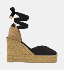 Espadrilles compensées en jute tressée à découpe en V CHIARA Castaner