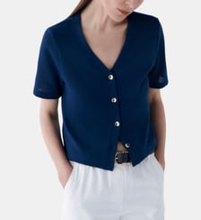 T-shirt tvacances - Motif uni - Coupe droite Caroll