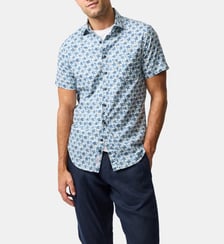 Chemise slim florale en coton manches courtes Harvey Road Rodd & Gunn