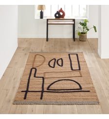 Tapis jute, motif tressé La Redoute Interieurs