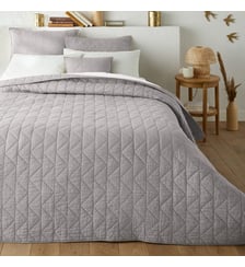 Couvre lit boutis matelassé coton Zig Zag Scenario La Redoute Interieurs