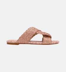 Sandales plates en raphia PADME Castaner