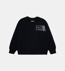 Sweat-shirt à col ras du cou avec logo Hand Written MM6 Maison Margiela