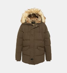 Parka à capuche avec fausse fourrure amovible Schott