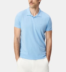 Polo manches courtes coton bio flammé Ikks
