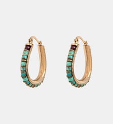Boucles d'oreilles fines créoles   - Ninon Satellite