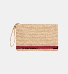 Pochette Zippée en Raphia Vanessa Bruno